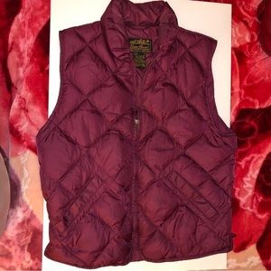 Eddie Bauer, puff‎ down feathers vest.